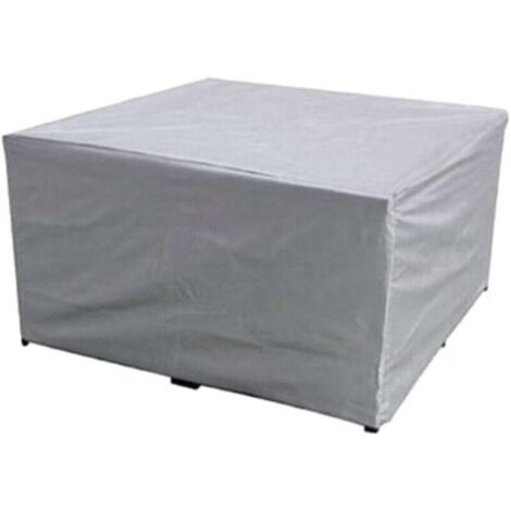 Housses de Meubles de Patio Coupe-Vent, Housses de Meubles de Jardin en Tissu Oxford 210D imperméable, Housses de Protection pour canapé de Chaise de Table d'extérieur(Silver,210X110X70cm)