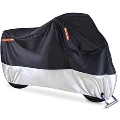 Housses de Pluie Moto 210T Housse de Protection Extérieure Anti-poussière pour Moteur de Vélo en Plein Air de Neige,Taille:M