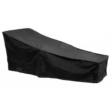 Housse pour chaise longue TITANIUM® Noir - 205 x 75 x 68 cm