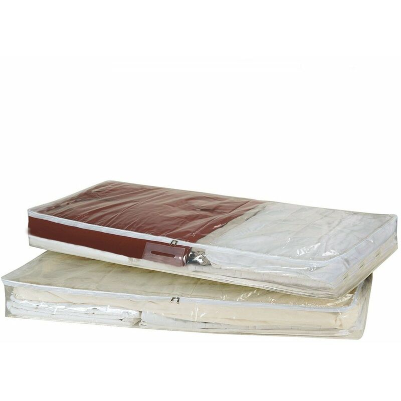 Casâme - Housses de rangement grand format - lot de 2 - Transparent