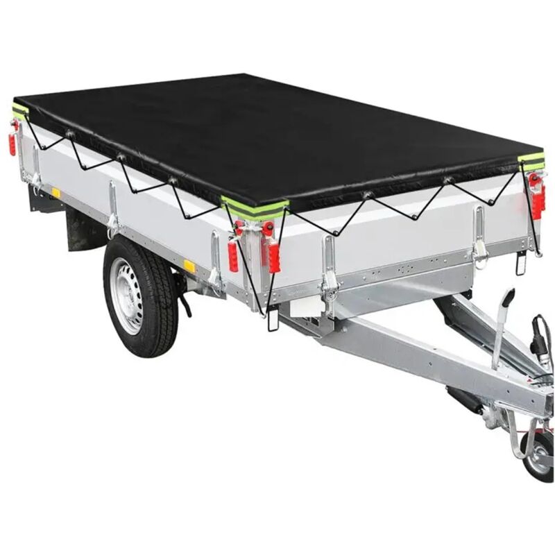 Dpzo - 212x123x8cm Bâche de remorque taille 500-750KG