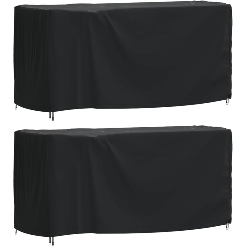 Housses de salon de jardin 2 pcs 180x70x90 cm imperméable 420D Vidaxl