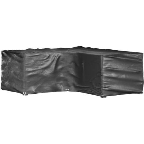 Housses de salon de jardin en forme de L 2 pcs 16 œillets CFW54065