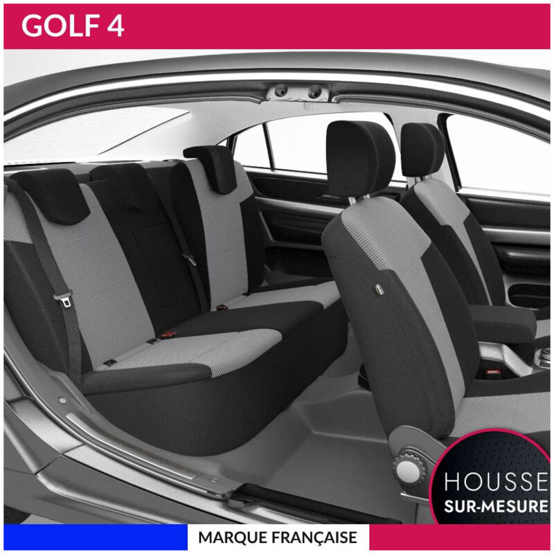 Housses de siège sur mesure pour golf 4 (01/1998 à 10/2003) Housse Voiture / Auto d'intérieur Jeu complet en tissu