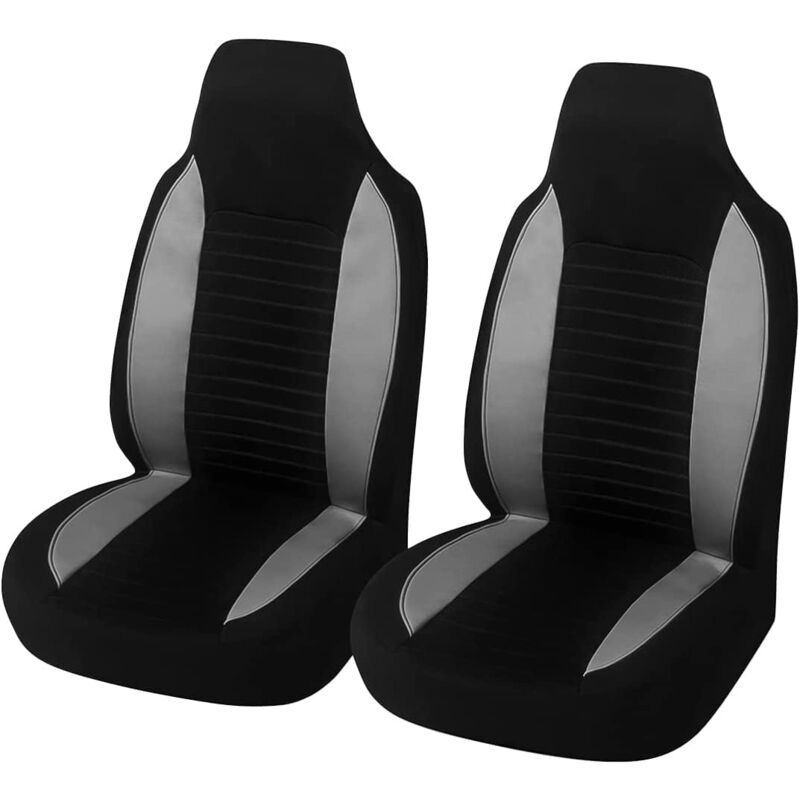 Housses de SièGe Voiture, 2 Pcs Protections de SièGe Avant de Voiture, Siège Auto Respirant, Imperméable et Antidérapant, Compatible avec Les