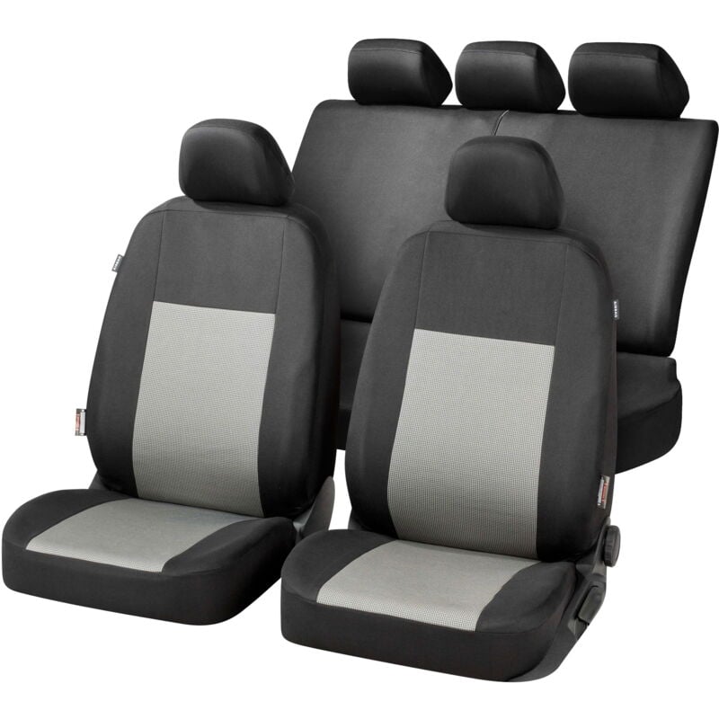 Housses de sièges Belmont noir/gris kit complet