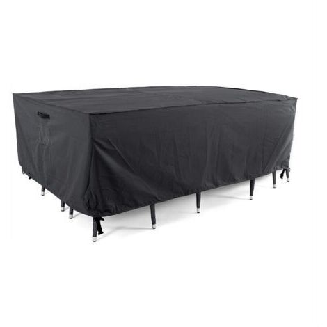 Housses de table et de chaise d'extérieur, housse pour ensemble de salle à manger d'extérieur, housse de meubles de terrasse imperméable, résistante pour l'hiver, carrée, 76L x 76W x 27H pouces