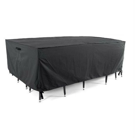 Housses de table et de chaise d'extérieur, housse pour ensemble de salle à manger d'extérieur, housse de meubles de terrasse imperméable, résistante pour l'hiver, carrée, 76L x 76W x 27H pouces