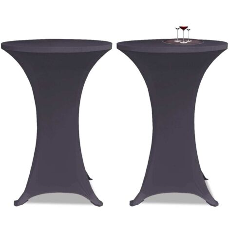 Housses de table extensible 4 pcs 60 cm Anthracite CFW316515