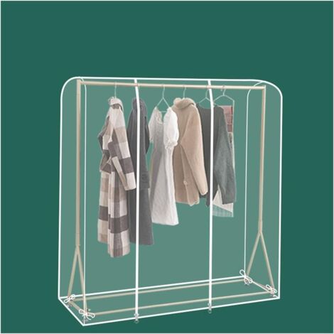 Housses De Vêtements Housse De Protection pour Portant À Vêtements Housse De Protection pour Fenêtre Transparente Cintre Anti-poussière Protecteur pour Chemises Costume Manteau, Penderie Non Inclus