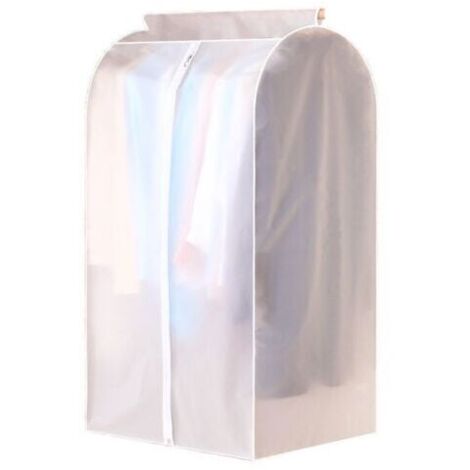 Lot De 10 Housses De Vêtement Imperméables 120x60 Cm – Transparentes Avec Zip