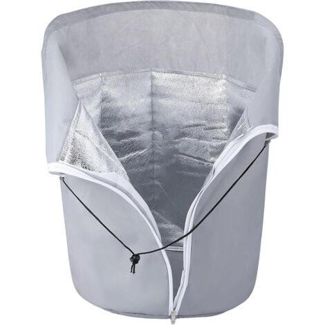 Housses Hivernage Pot Réutilisable Exterieur 65x70cm Oxford Voile D’Hivernage avec Cordon Serrage Protège Contre Froid Bâche Protection Arbustes Couverture Sac Antigel pour Pot