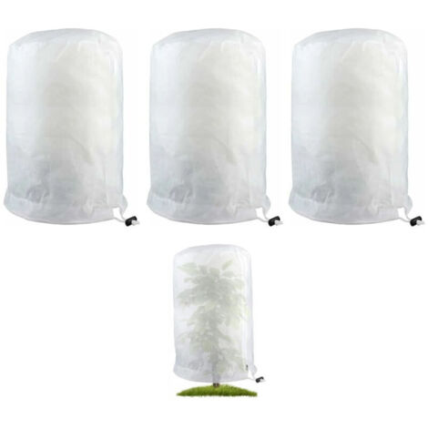 Housses Hivernage pour Plantes, Housse D'hivernage, Housse de Protection pour Plante Non Tissée Protection Contre Le Gel des Plantes en Pots et Vegetaux (140 x 200CM)-4PcS