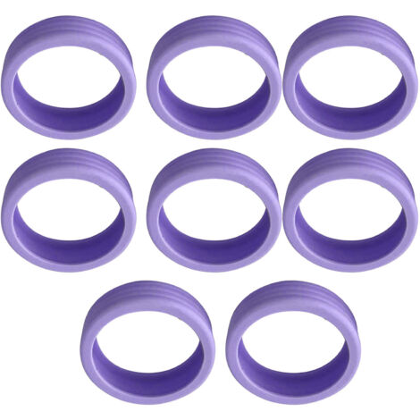 Housses Silicone Protection Anti-Rayures Roues Valise 8PCS Purple