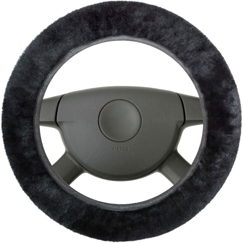 Walser - Houssse de volant en peau d'agneau - Houssse de volant en noir