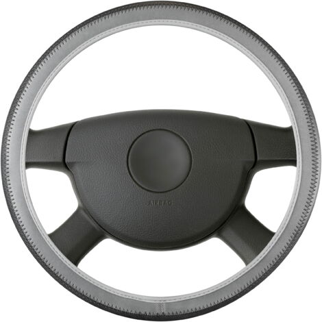 Houssse de volant Soft Grip Styler - 38 cm noir-gris