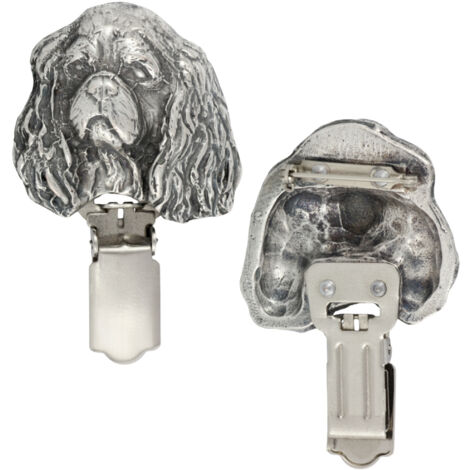 Hovawart - Brosche mit Clip, Startnummernhalter, Geschenk zur Hundeausstellung von Art-Dog