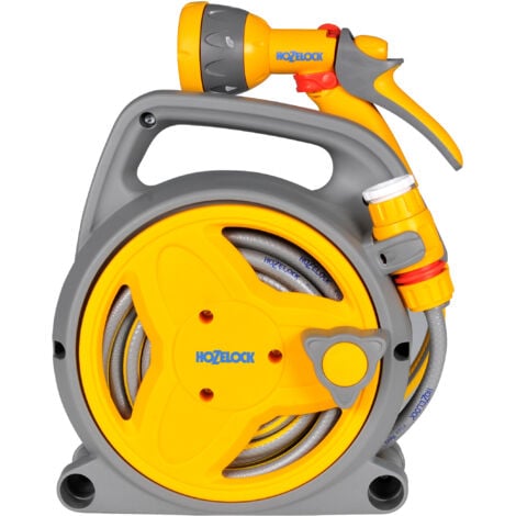 Hozelock 2425 Pico Reel with 10m Hose with Fittings and Spray Gun