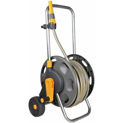 Hozelock 2434R0000 Dévidoir chariot assemblé avec tuyau de 30 m