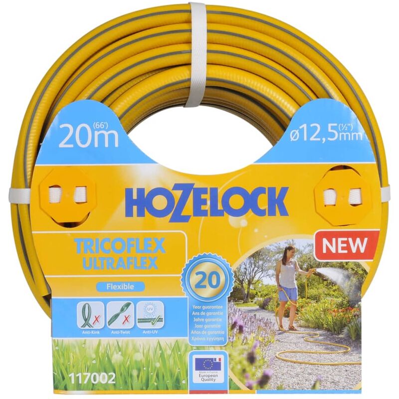 Watering Hose Tricoflex Ultraflex 20 m Hozelock Yellow