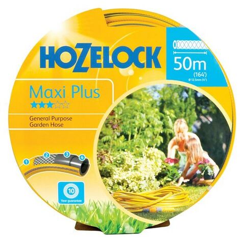 Hozelock 7250 50m Maxi Plus Starter Hose Pipe 50 Metre 12.5mm Garden Watering