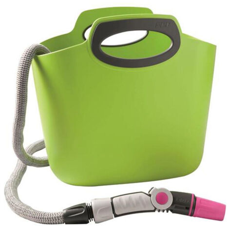 Hozelock Aquapop 30M Self-Extending Hose - Lime Green