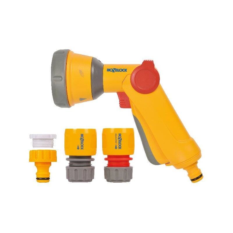 Hozelock - Kit pistolet 15 mm multijets bi-matière 2022 pour le nettoyage et l'arrosage