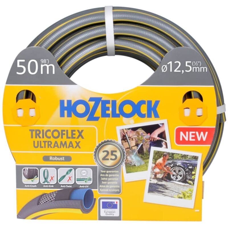 

Manguera de riego Tricoflex Ultramax 50 m - Gris - Hozelock