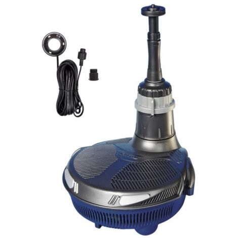 Hozelock – Pompe immergée EasyClear 3000 LED – Débit max 1260 l/h – Hauteur de refoulement 0,7 m – Filtration UV et éclairage LED intégrés
