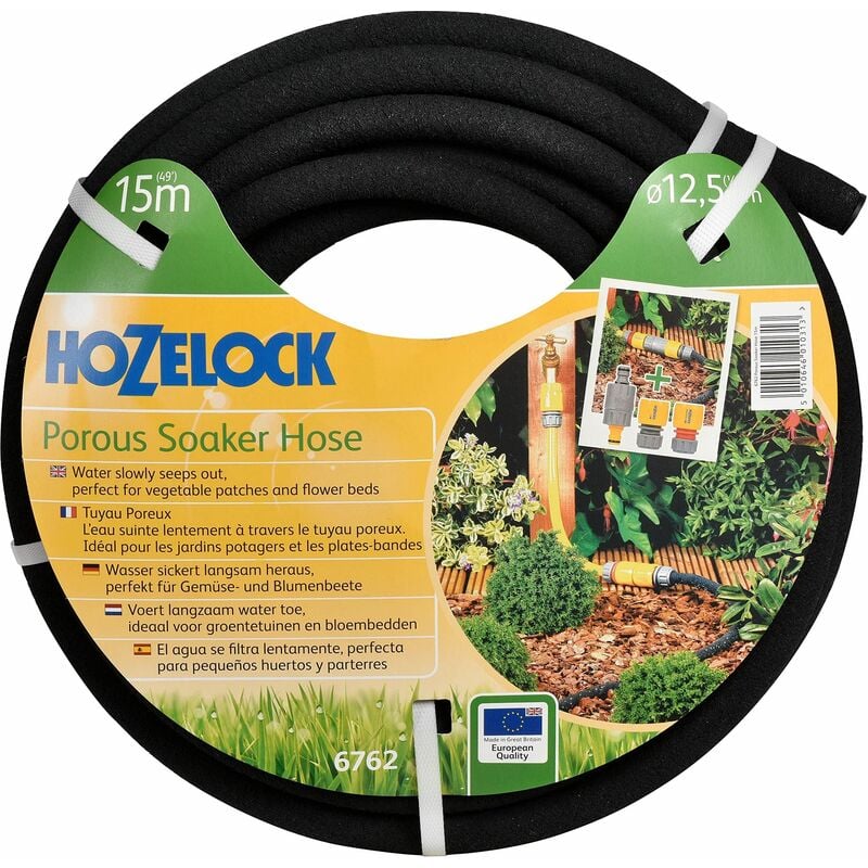 Hozelock - Porous Soaker Hose 15m12.5mm (1/2in) Diameter HOZ6762