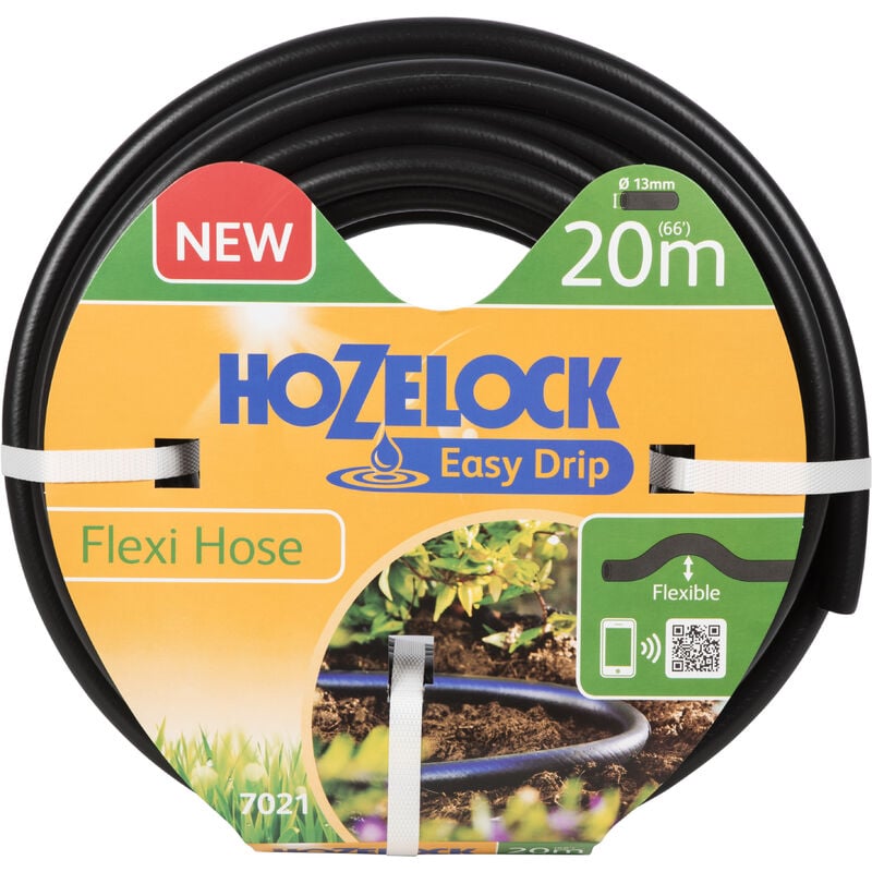 Hozelock - Tuyau d'arrosage Souple / Flexi diam13mm 20m Garantie 3 ans - Noir