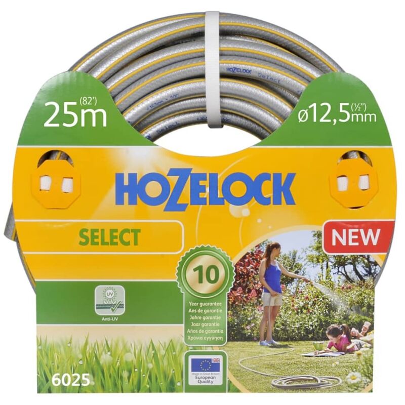 Hozelock tricoflex select tuyau d'arrosage diamètre 12,5 mm - 25 m, multicolore, 31,7 x 31,7 x 13,4 cm, 6025P0000