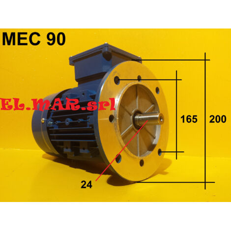 HP 1,5 KW 1,1 Mec 90 1400 Giri Motore Elettrico Trifase iE1 iE3 4 Poli  B5 Flangiato - IE1 - Efficienza Standard