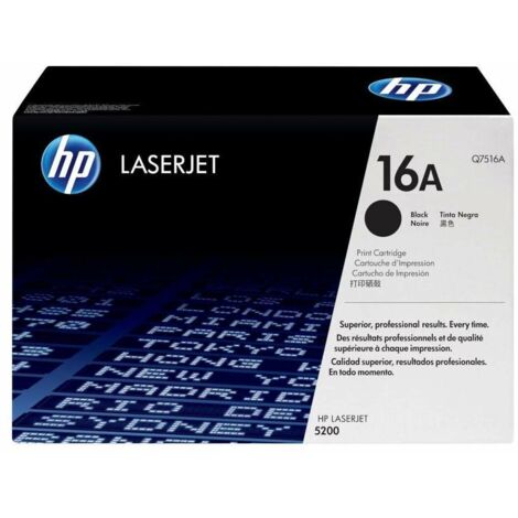 HP 16A Black Original LaserJet Toner Cartridge cartucho de tóner 1 pieza(s)