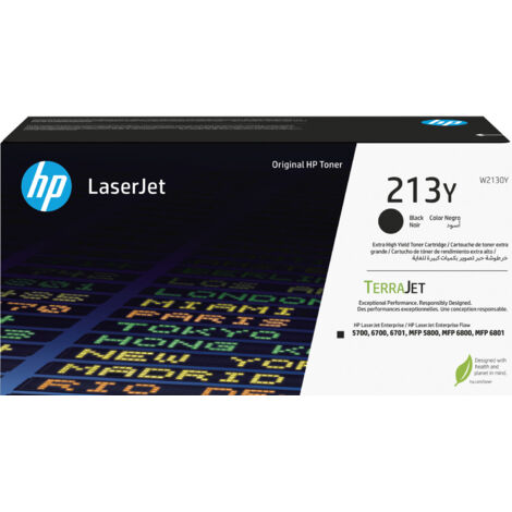 HP 213Y Extra High Yield Black Original LaserJet Toner Cartridge Cartouche de toner 1 pièce(s)