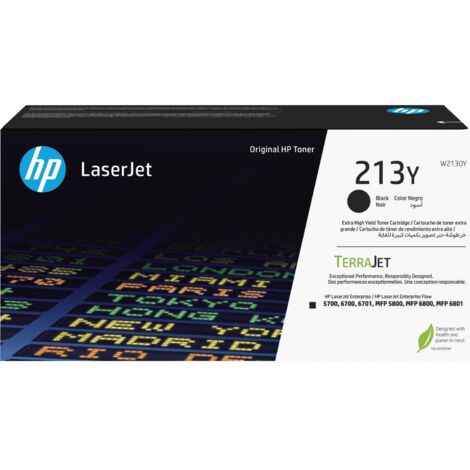 HP 213Y Extra High Yield Black Original LaserJet Toner Cartridge Cartuccia Toner 1 pz