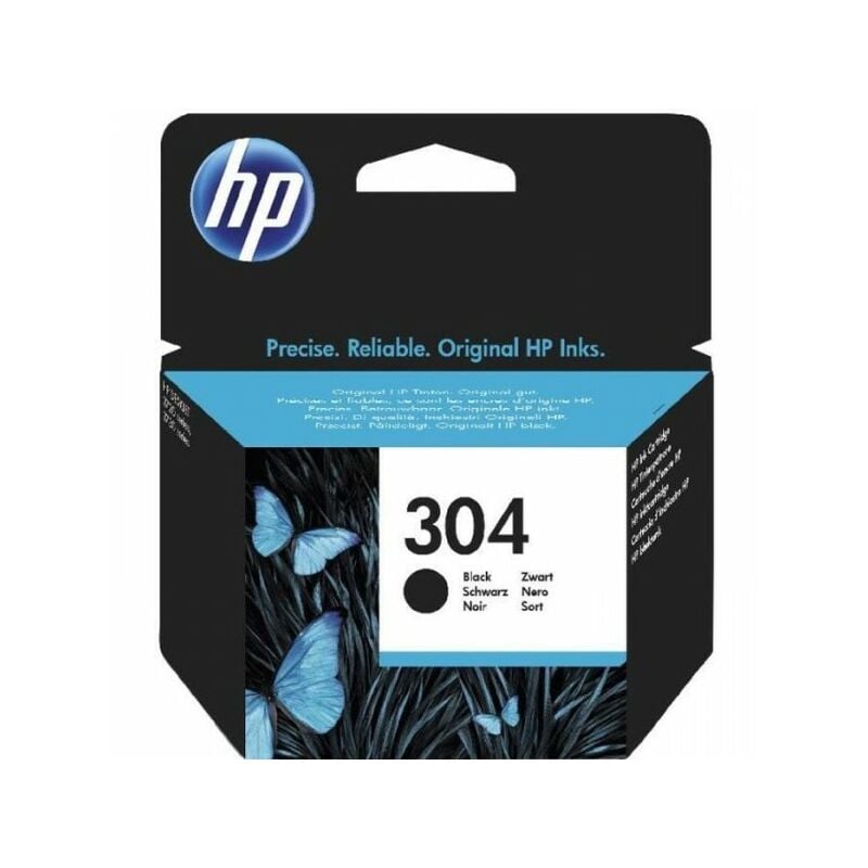Hewlett Packard - hp 304 Cartouche d'encre noire authentique (N9K06AE) pour hp DeskJet 2620/2630/3720/3730
