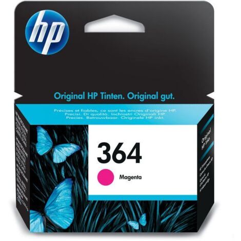 HP 364 - Magenta - original - cartucho de tinta - para Deskjet 35XX, Photosmart 55XX, 55XX B111, 65XX, 65XX B211, 7510 C311, B110, Wireless B110