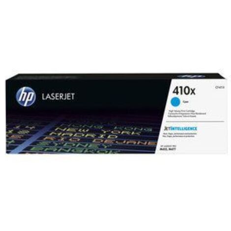 HP 410X toner LaserJet cyan grande capacite authentique CF411X pour HP Color LaserJet Pro M452/M477