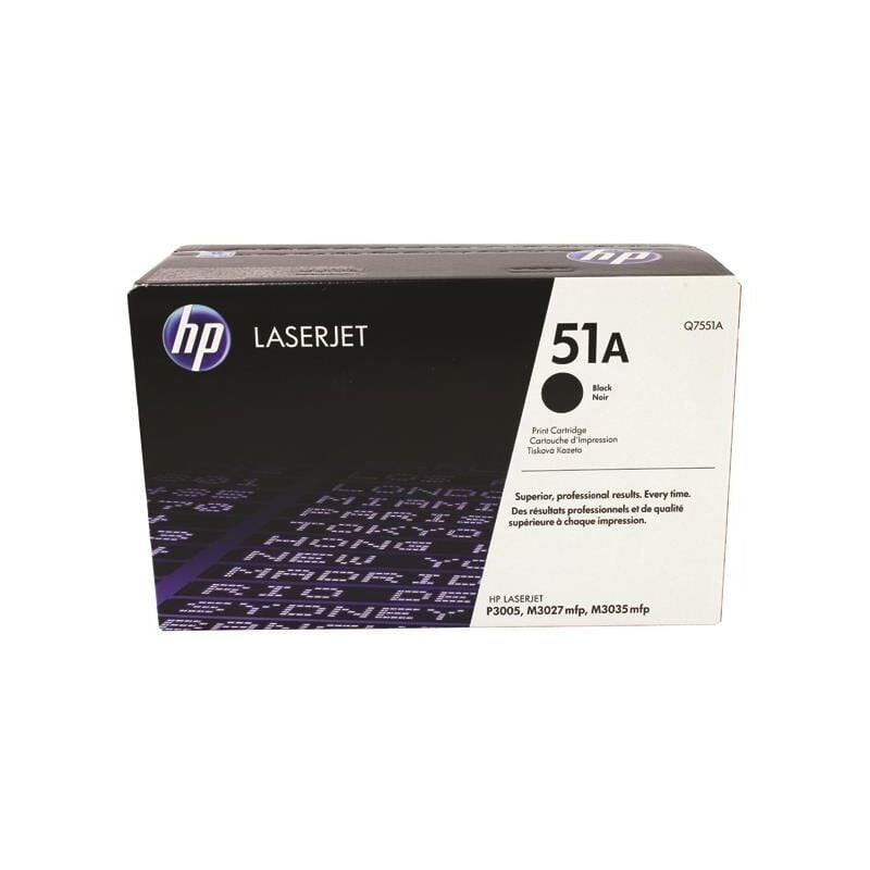 Hewlett Packard - hp laserjet black toner cart - HPQ7551A