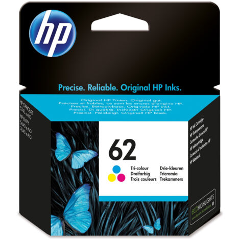 HP 62 cartouche d'encre trois couleurs authentique