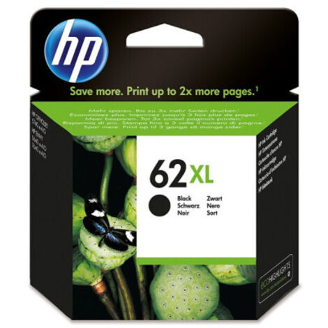 HP 62XL High Yield Black Original Ink Cartridge cartouche d'encre 1 pièce(s) Rendement élevé (XL) Noir