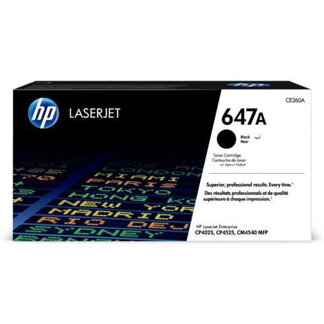 HP 647A Black Original LaserJet Toner Cartridge Cartuccia Toner 1 pz