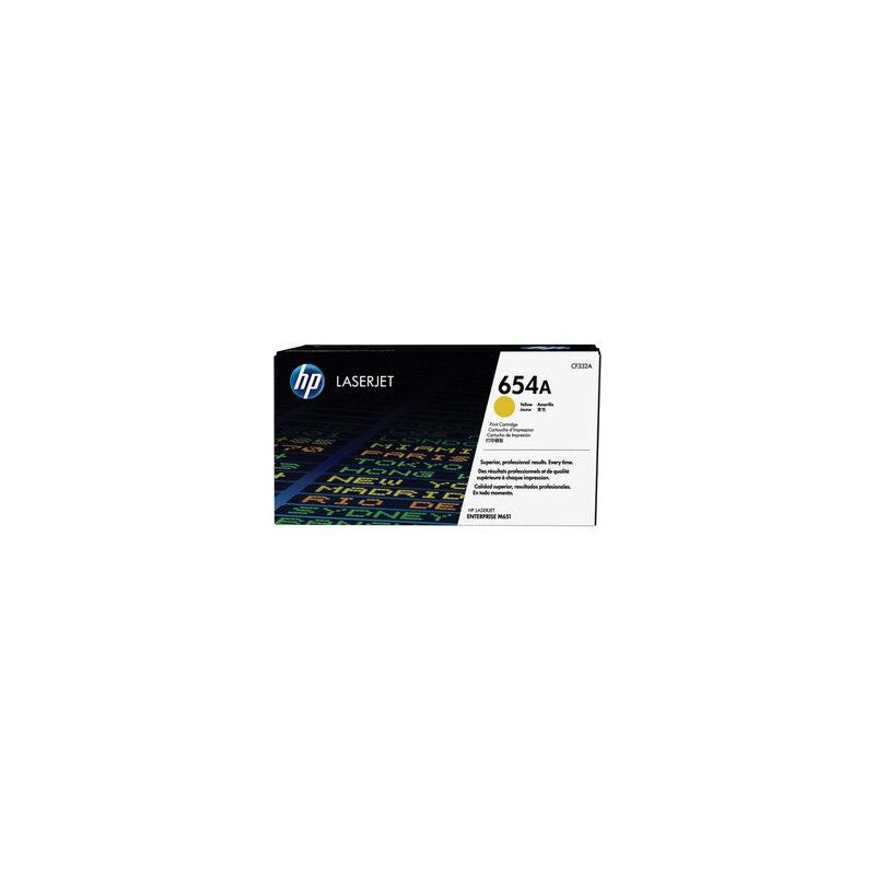 

Cartucho de tóner original LaserJet 654A amarillo - HP