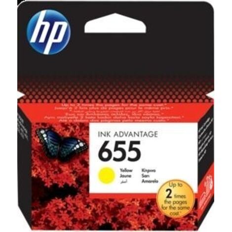 HP 655 Original Amarillo 1 pieza(s)