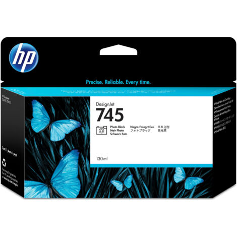 HP 745 130-ml DesignJet Photo Black Ink Cartridge cartouche d'encre 1 pièce(s) Original Rendement standard Photo noire