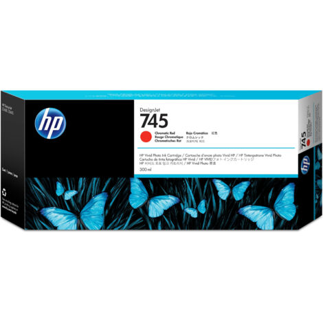 HP 745 DesignJet Druckerpatrone Chromatisches Rot, 300 ml