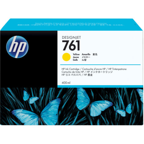 HP 761 400-ml Yellow DesignJet Ink Cartridge cartouche d'encre 1 pièce(s) Original