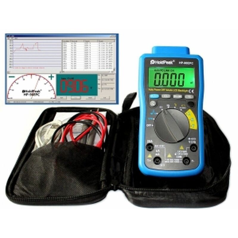 

HP-90EPC RMS Auto Ranging Digital Multimeter with Battery Test/Min Max Value - Holdpeak