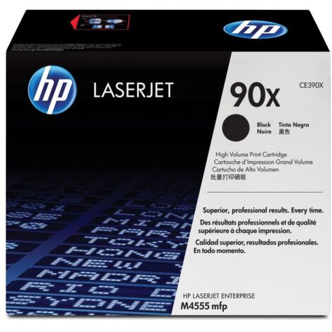 HP 90X High Yield Black Original LaserJet Toner Cartridge Cartuccia Toner 1 pz